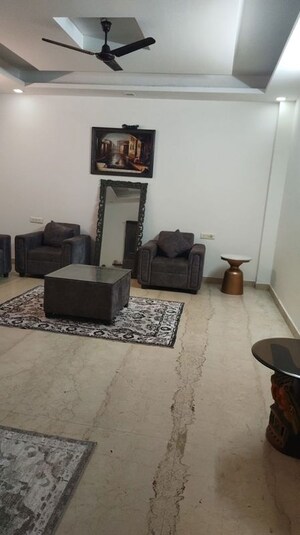Living Room in 3 BHK Builder Floor at Sushant Lok I – for Rent