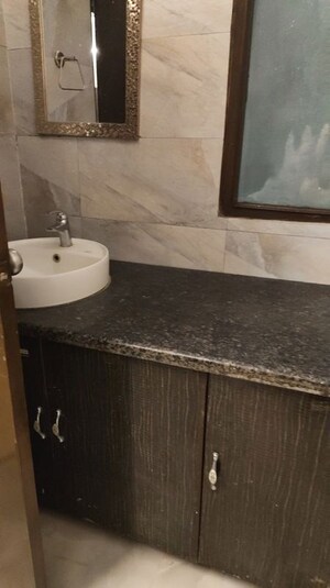 Bathroom in 3 BHK Builder Floor at Sushant Lok I – for Rent
