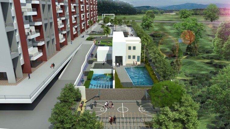 Exterior View, goyal-my-home-mh-14 2 Bedroom 821 Sq.Ft. Apartment In Punawale Pune 10329656