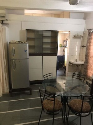 Bathroom in 3 BHK Apartment at Shivaji Co Operative Housing Society – for Rent