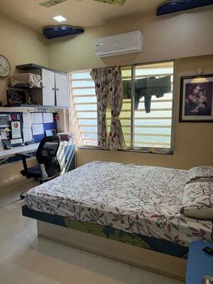 Bedroom in 2 BHK Apartment at Soham Tropical Lagoon, Ghodbunder Road – for Rent