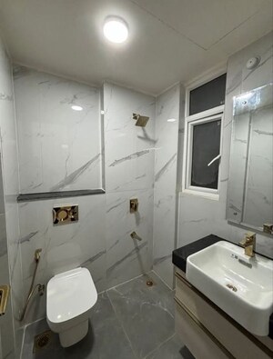 Bathroom in 3 BHK Builder Floor at Sushant Lok Iii – for Rent