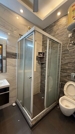 Bathroom in 3 BHK Builder Floor at Sushant Lok I – for Rent