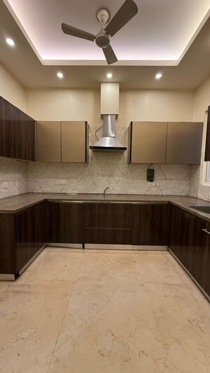 Kitchen in 3 BHK Builder Floor at Sushant Lok I – for Rent