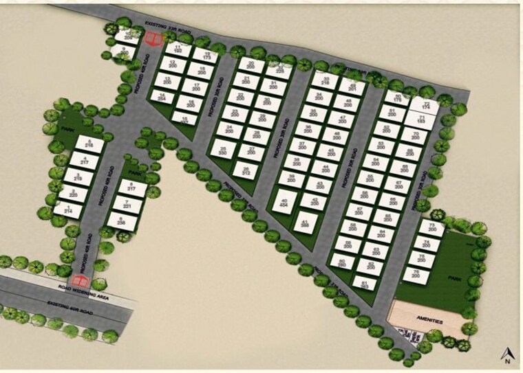 Master Plan, tag-amity-villas 5 Bedroom 3333 Sq.Ft. Villa In Mokila Hyderabad 10329779