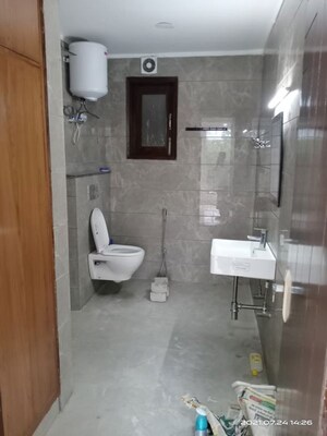 Bathroom in 2 BHK Builder Floor at Vasant Kunj Enclave – for Rent