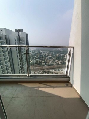 Balcony in 3 BHK Apartment at Runwal The Central Park, Chinchwad – for Rent