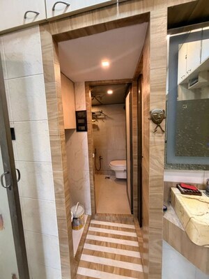 Washroom in 1 BHK Apartment at Neelganga Apartment, Lower Parel – for Rent