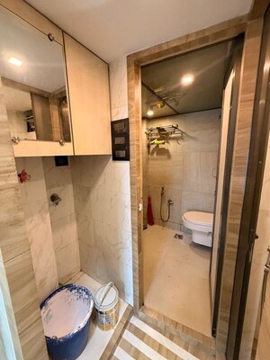 Bathroom in 1 BHK Apartment at Neelganga Apartment, Lower Parel – for Rent