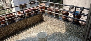 Balcony in 2.5 BHK Apartment at Dahanukar Colony – for Rent