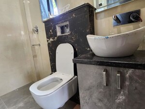 Bathroom in 1 BHK Builder Floor at Medi City – for Rent