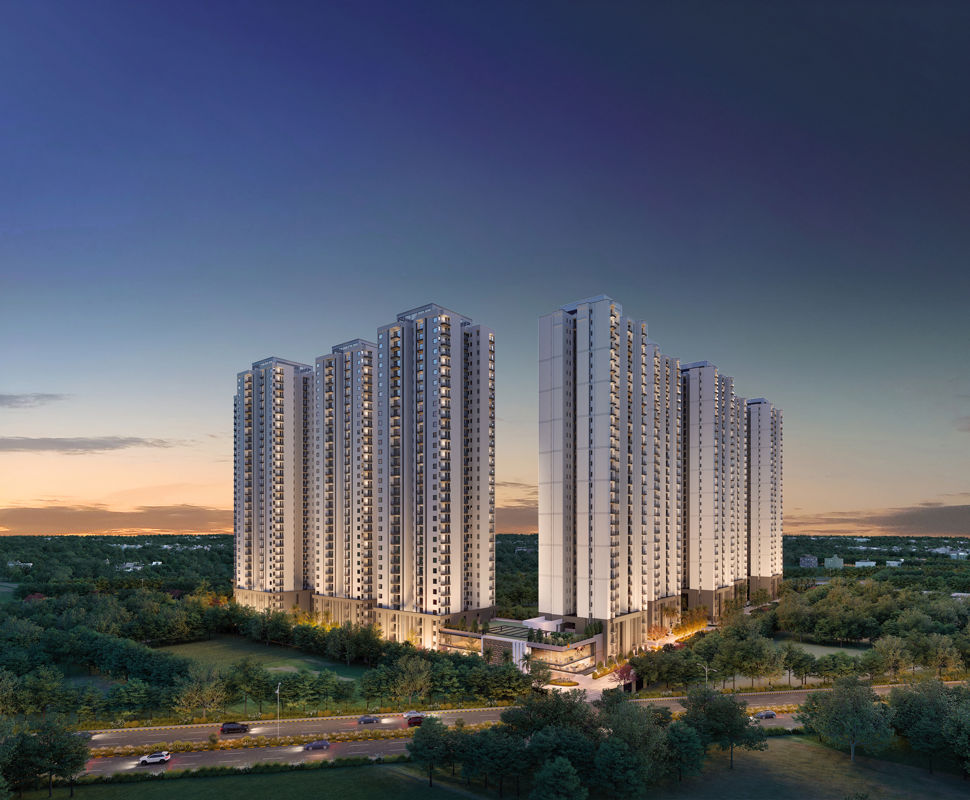 3.5 BHK + Study Room 1850 Sq.Ft. Apartment in SS Cendana