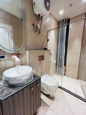 Bathroom in 3 BHK Builder Floor at Sushant Lok I – for Sale