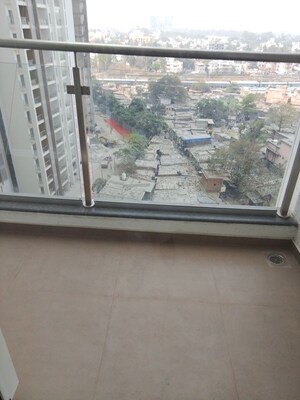 Balcony in 3 BHK Apartment at Runwal The Central Park, Chinchwad – for Rent