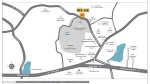 3 BHK Apartment – Map Location View at Arvind Bel Air, Yelahanka - for Sale