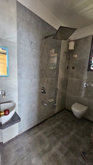Bathroom in 2 BHK Apartment at Gami Reagan, Ghansoli – for Rent