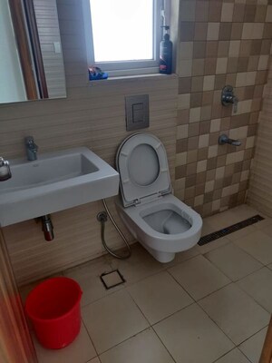 Bathroom in 2 BHK Apartment at Nahar F Residences, Balewadi – for Rent
