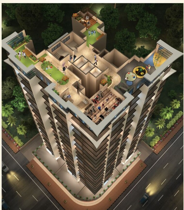 Balcony, giriraj-sapphire 2 Bedroom 720 Sq.Ft. Apartment In Kharghar Sector 35e Navi Mumbai 10330632