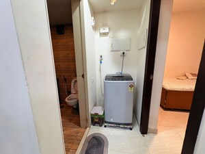 Laundry Area in 1 BHK Apartment at Lodha Crown Quality Homes, Majiwada – for Rent