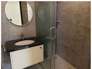 Bathroom in 3 BHK Apartment at Aparna Zenon, Puppalaguda – for Rent