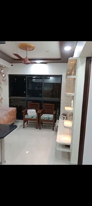 Living Room in 1 BHK Apartment at Lodha Crown Quality Homes, Majiwada – for Rent