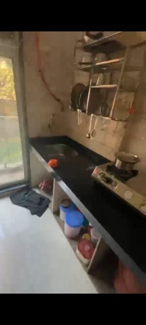 Kitchen in 1 BHK Apartment at JVM Olive, Bhayandarpada – for Rent