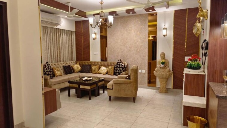 Living Room, aba-ivy-county 3 Bedroom 1656 Sq.Ft. Apartment In Sector 75 Noida 10330799