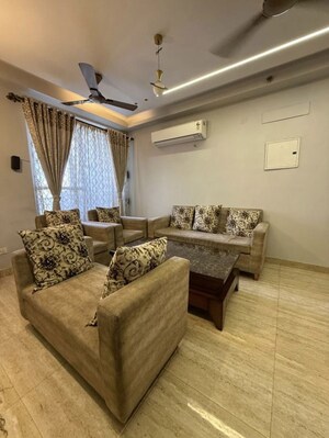 Living Room in 3 BHK Apartment at Aaradhyam Golf Homes, Tech Zone 4 Greater Noida – for Rent