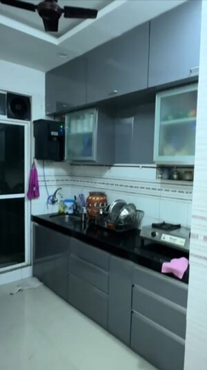 Kitchen in 1 BHK Apartment at Tanvi Eminence I, Mira Road – for Rent