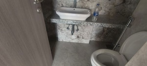 Bathroom in 2 BHK Apartment at Antariksh Ace, Bandra East – for Rent