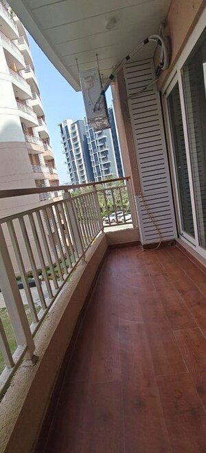 Balcony in 3 BHK Apartment at Rishita Mulberry Heights, Sushant Golf City – for Rent