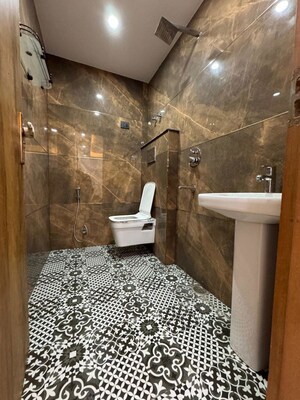 Bathroom in 2 BHK Apartment at Chattarpur – for Rent