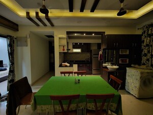 Dining area in 3 BHK Apartment at Saakaar Aqua City, Danapur – for Rent