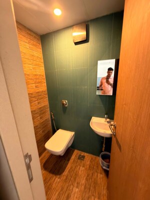 Bathroom in 1 BHK Apartment at Lodha Amara, Kolshet Road – for Rent