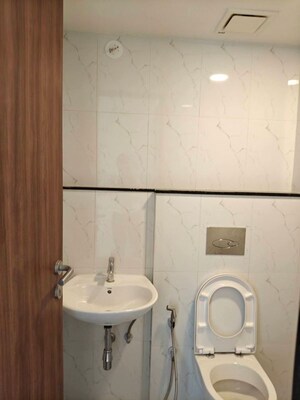 Bathroom in 2 BHK Apartment at Lodha Amara, Kolshet Road – for Rent