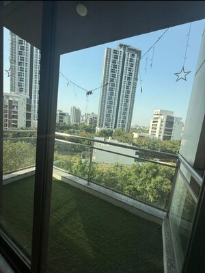 Balcony in 3 BHK Apartment at Tata Primanti-Executive Apartments, Sector 72 – for Rent
