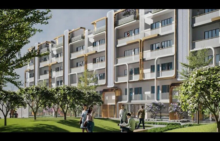 Exterior View, m3m-antalya-hills 2.5 Bedroom 1200 Sq.Ft. Builder Floor In Sector 79 Gurgaon 10331339