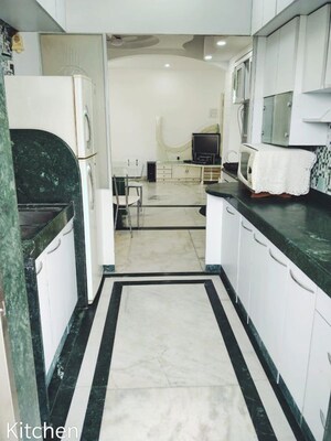 Kitchen in 3 BHK Apartment at Lohana Colony – for Rent