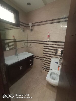 Bathroom in 3 BHK Builder Floor at East Of Kailash – for Rent