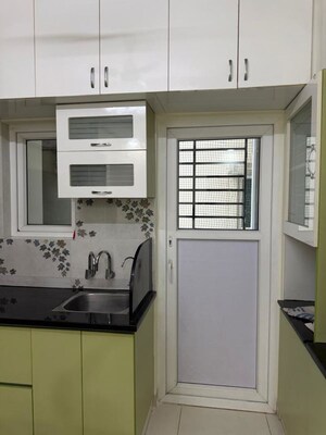 Kitchen in 2 BHK Apartment at Aparna Cyber Life, Nallagandla – for Rent