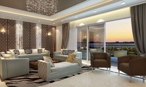 Living Room in 4 BHK Apartment at Mantri Blossom, Ashok Nagar – for Sale