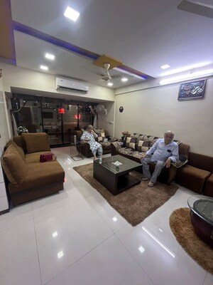 Living Room in 3 BHK Apartment at Vaibhavlaxmi Stella Sapphire, Chembur – for Rent