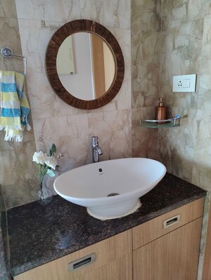 Bathroom in 2 BHK Apartment at Sai Yashaskaram, Kharghar – for Rent