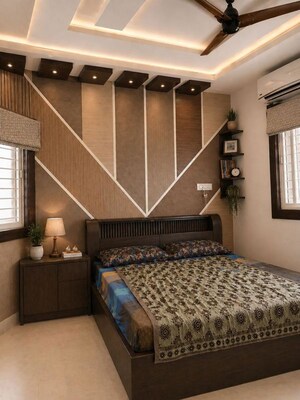 Bedroom in 3 BHK Apartment at Jains Carlton Creek, Manikonda – for Rent