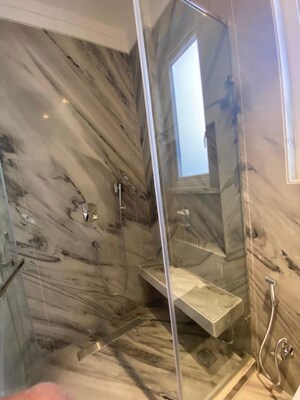 Bathroom in 3 BHK Builder Floor at Green Park Extension – for Rent