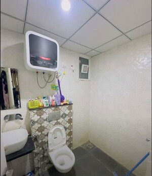 Bathroom in 3 BHK Apartment at Maxxus Elanza, International Airport Road – for Rent