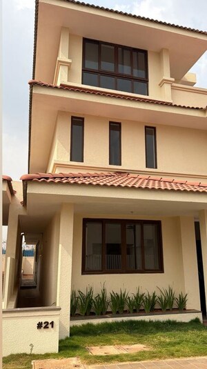 4 BHK Villa – Exterior View View at Adarsh Tranqville, Chikkagubbi Village - for Rent