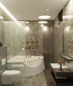 Bathroom in 4 BHK Builder Floor at BPTP Park Elite Floors, Sector 85 – for Sale