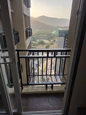 Balcony in 1 BHK Apartment at Raunak Heights, Ghodbunder Road – for Rent