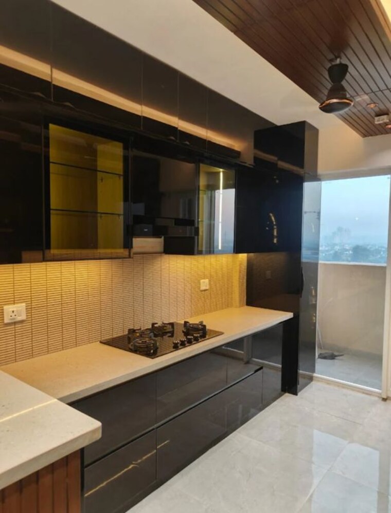 Kitchen, tulip-yellow 3 Bedroom 1704 Sq.Ft. Apartment In Sector 69 Gurgaon 10332017